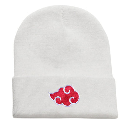 Bonnet d'hiver Naruto / Akatsuki | Bonnet en cotton tricoté avec broderie, chaud et stylé, parfait pour le ski ou le quotidien, unisexe, idéal comme cadeau