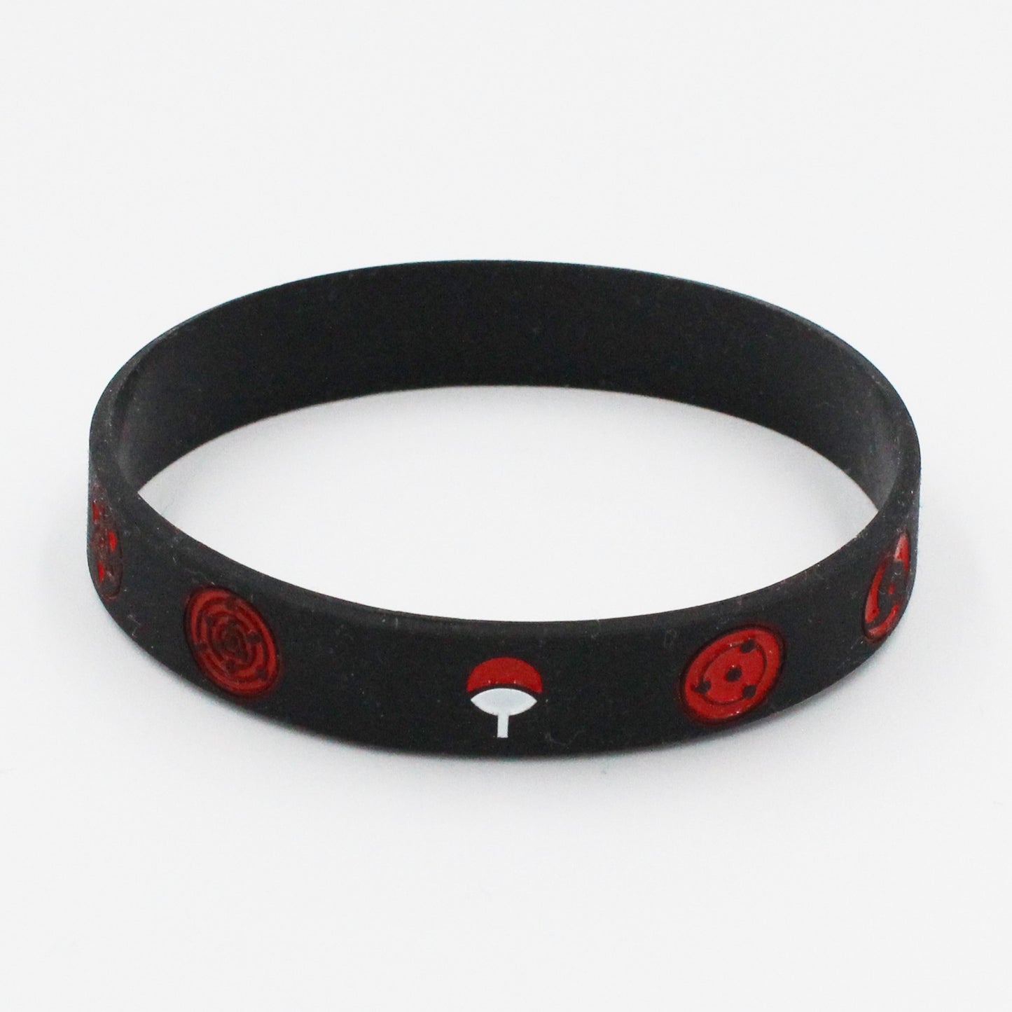 Bracelet en silicone Naruto avec embnlème Uchiha et Sharingan, accessoire tendance, idéal comme cadeau