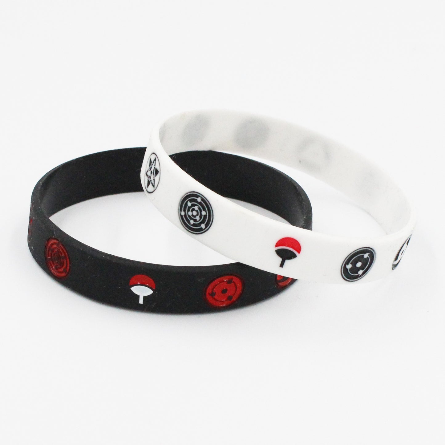 Bracelet en silicone Naruto avec embnlème Uchiha et Sharingan, accessoire tendance, idéal comme cadeau