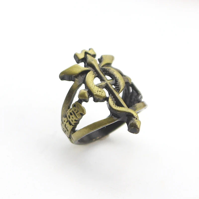 Anillo de bronce inspirado en Fullmetal Alchemist. Perfecto para cosplay o como regalo original