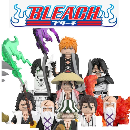 Minifigura LEGO BLEACH Kurosaki Ichigo. Perfecta para coleccionistas y fanáticos del anime, esta figura en miniatura para construir captura los detalles icónicos del personaje principal.