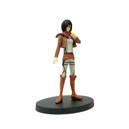 16cm Figurines Attack on Titan | Figurines de collection représentant Eren, Mikasa et Levi de Attack on Titan. Idéal pour les fans et les collectionneurs, ces modèles détaillés apportent l'univers de l'anime dans votre espace