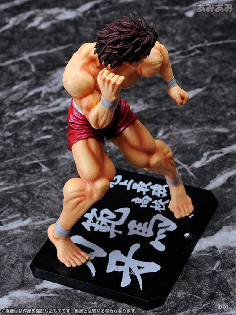 Figura Hanma Baki de 15 cm | Figura de PVC de 15 cm que representa a Baki, de Baki the Grappler. Ideal como regalo de cumpleaños para niños o coleccionistas.