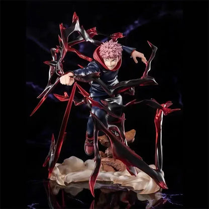 19cm Figurine Jujutsu Kaisen | Figurine d'action représentant Itadori Yuji et son attaque du rayon noir. Idéale pour la collection et la décoration, avec des détails réalistes. Un excellent choix pour les fans et collectionneurs d'objets d'anime !