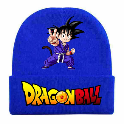 Bonnets en Coton Automne/Hiver DRAGON BALL avec broderie des personnages, chaud et stylé