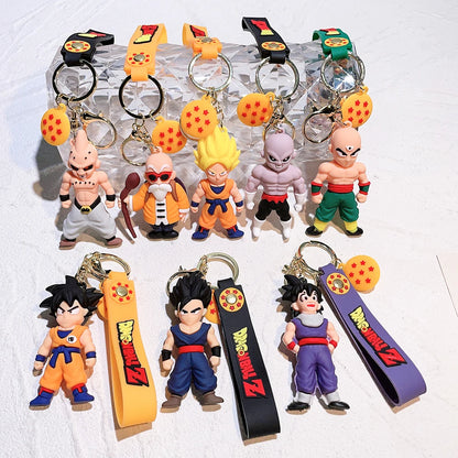 Porte-clés Figurine Dragon Ball, poupée pendentif créatif, porte-clés de voiture, accessoires pour sac à dos, idéal comme cadeau