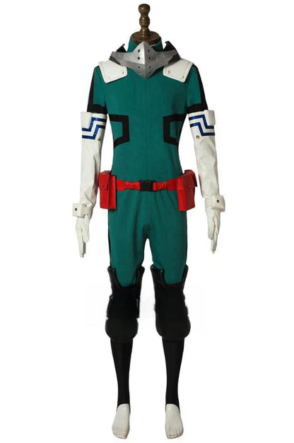 Devenez le héros de la soirée avec ce costume de Midoriya Izuku (Deku) de My Hero Academia. Parfait pour Halloween, les carnavals ou toute fête cosplay, ce set unisexe vous permettra de revêtir l'armure de l'un des héros les plus populaires de l'anime