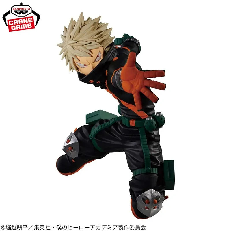 15cm Figurine My Hero Academia | Découvrez cette figurine Katsuki Bakugo issue de la série The Amazing Heroes DX par Banpresto. Un modèle détaillé, livré en boîte, idéal pour les fans de Boku no Hero Academia et les collectionneurs