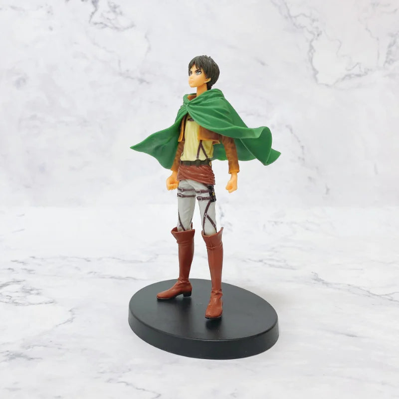 16cm Figurines Attack on Titan | Figurines de collection représentant Eren, Mikasa et Levi de Attack on Titan. Idéal pour les fans et les collectionneurs, ces modèles détaillés apportent l'univers de l'anime dans votre espace