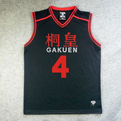 Ensemble Maillot et Short Kuroko's Basket | Uniforme scolaire GAKUEN inspiré de l'équipe d'Aomine Daiki. Ensemble sportswear comprenant un t-shirt et un short de basketball, idéal pour le cosplay, les événements sportifs ou comme cadeau pour les fans