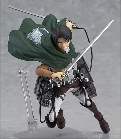 19cm Figurines d'action Attack on Titan | Figurines d'Eren Jaeger, Mikasa Ackerman et Levi Ackerman de Attack on Titan, parfaites pour la collection et comme cadeau pour les fans de la série