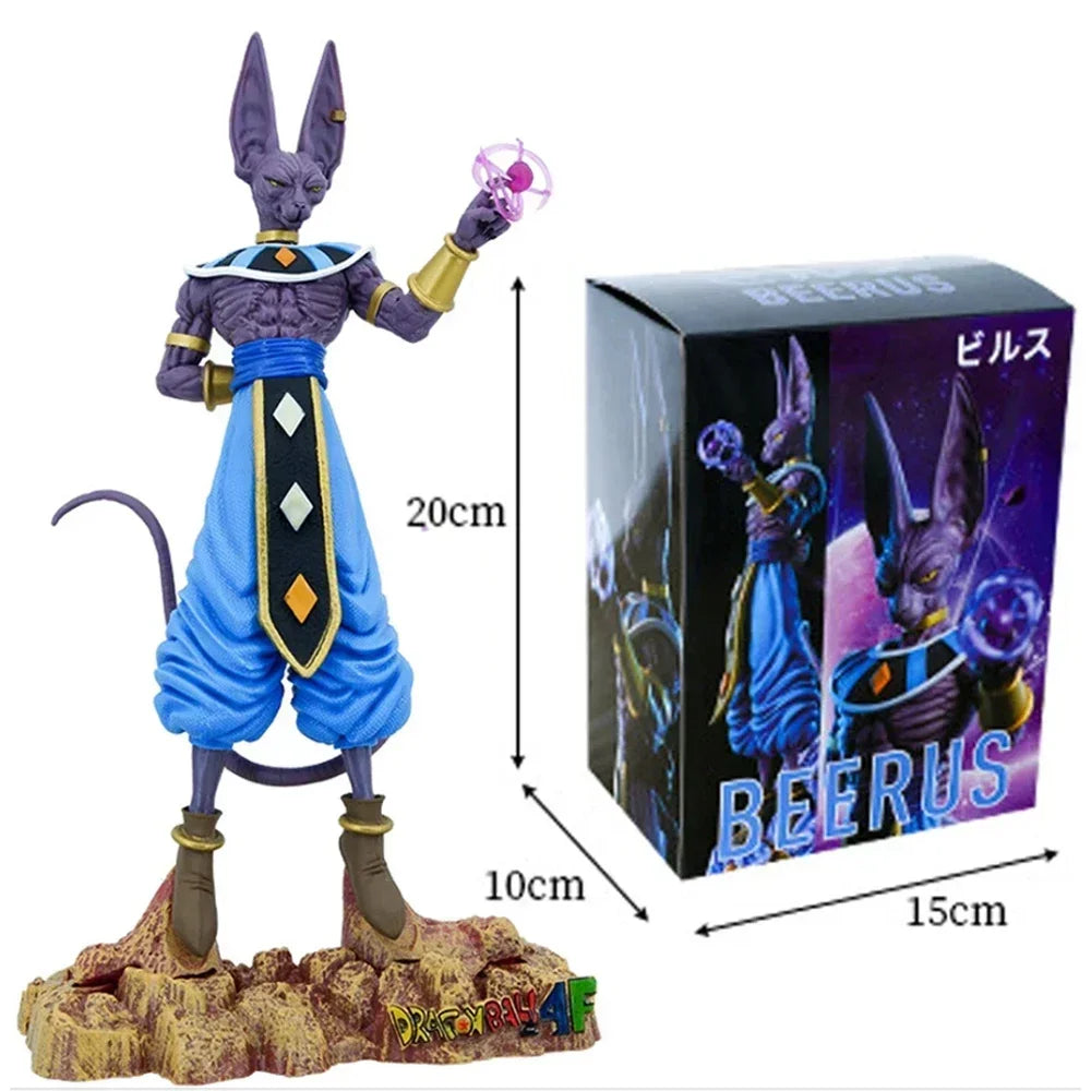 30cm Figurine Dragon Ball |  Beerus : Modèle du Dieu de la Destruction Beerus. Un excellent ajout à toute collection Dragon Ball Super, parfait pour les fans