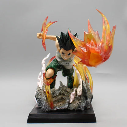 Figura Cazador x Cazador de 18 cm | Figura representativa de Killua Zoldyck y Gon Freecss, perfecta para coleccionistas y fans. Una gran opción como decoración o regalo de cumpleaños para los entusiastas del anime. 