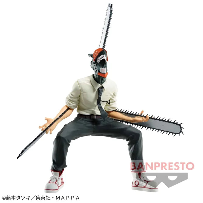 14-17cm Figurines originales Bandai Banpresto (édition Vibration Stars) Chainsaw Man | Figurines d'action en PVC de Denji et Power, modèles collectables inspirés de l'anime Chainsaw Man. Parfaites pour les fans et comme cadeau pour les collectionneurs