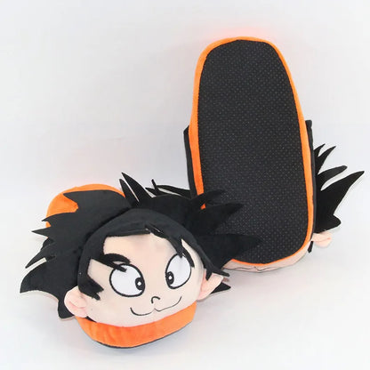 Chaussons d'intérieur Dragon Ball Son Goku : Confortables et chauds, ces chaussons cosplay pour hommes et femmes sont parfaits pour l'hiver. Idéal pour les fans de Dragon Ball