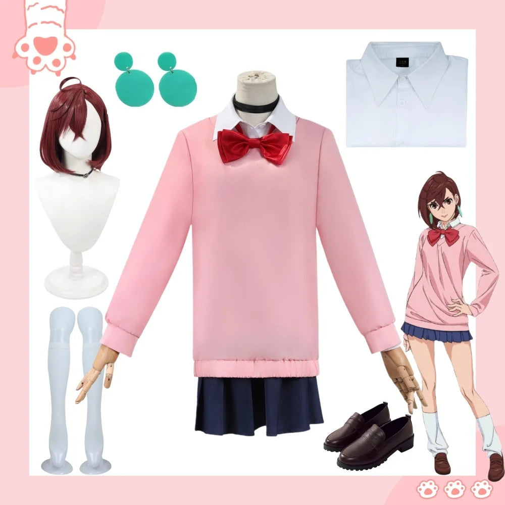 DAN DA DAN - Costume Cosplay Momo Ayase | Transformez-vous en Momo Ayase de Dan Da Dan avec ce costume cosplay complet ! Comprend une tenue fidèle à l'anime, idéale pour les conventions, Halloween, ou les fêtes costumées