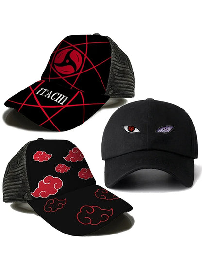 Casquette de baseball | Naruto chapeau de soleil avec motifs, cosplay ajustable, parfait pour l'été, le sport ou la plage