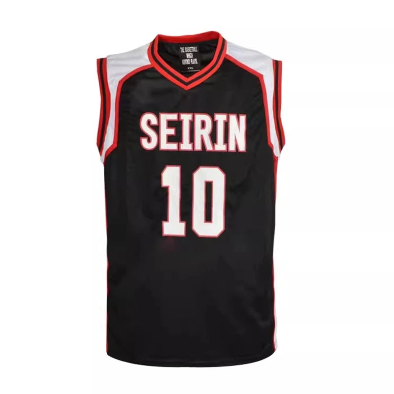 Ensemble Maillot et Short Kuroko no Basket Seirin | Uniforme de basket Seirin inspiré de l'équipe du duo iconique Kuroko Tetsuya (#11) et Kagami Taiga (#10). Ensemble comprenant un t-shirt et un short. Idéal pour le cosplay ou le sport