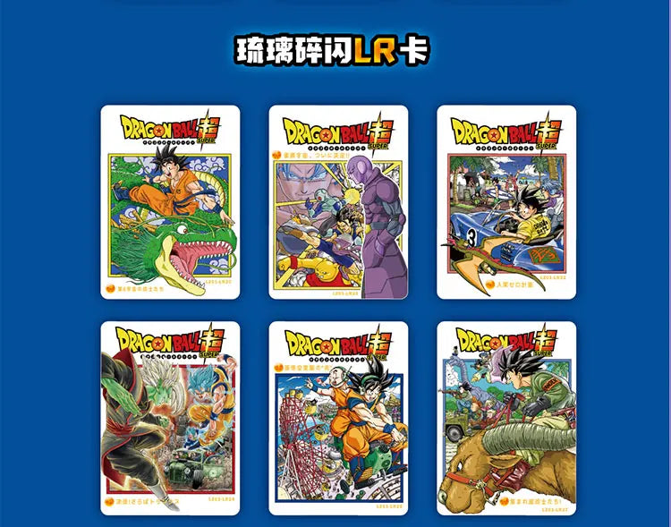 Boîtes de Cartes de Collection Dragon Ball avec Goku, Vegeta et les Saiyans. Cartes brillantes idéal pour les batailles. Un cadeau idéal pour les enfants et les fans de l'anime !