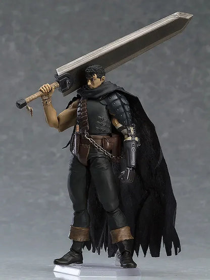 17cm Figurine BANDAI Berserk | Figurine de Guts en version Black Swordsman avec des pièces interchangeables. Modèle en PVC idéal pour les fans et les collectionneurs de Berserk