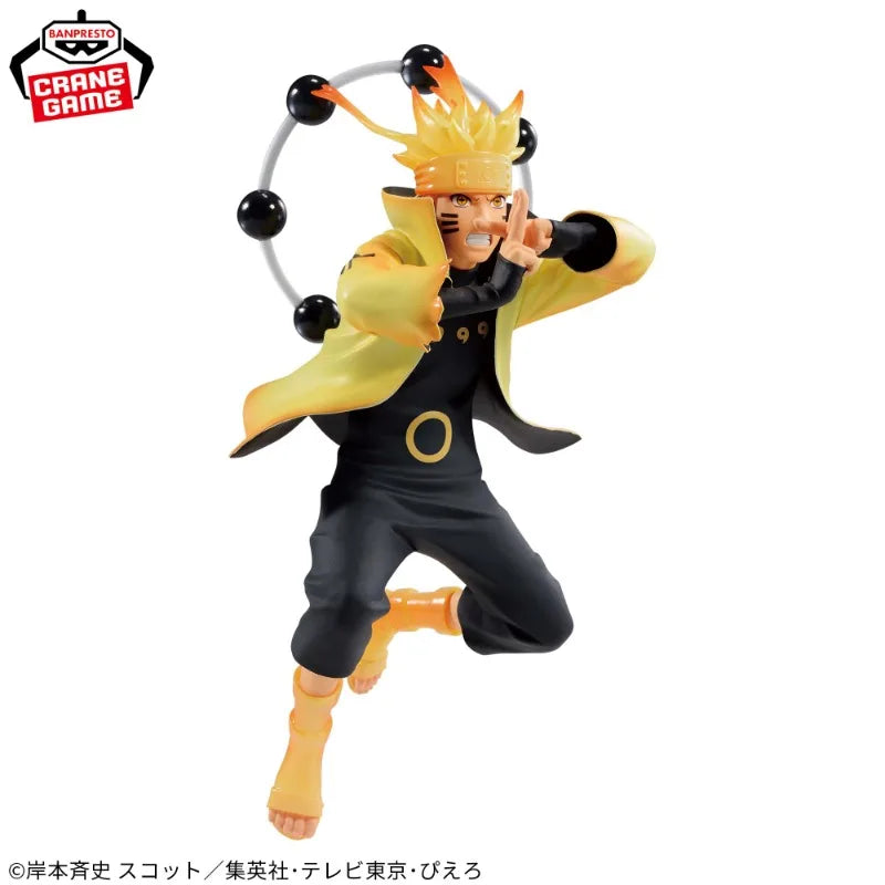 Figura Bandai BANPRESTO de 14 cm (Edición especial Vibration Stars) - Naruto Shippuden | Maqueta en PVC de Uzumaki Naruto en modo Rikudô Sennin, ideal para coleccionistas y fans del anime. Perfecto como juguete, decoración o regalo.