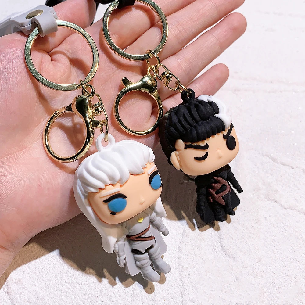 Ajoutez du style à vos accessoires avec ce porte-clé en silicone Berserk. Il est parfait pour personnaliser votre sac à dos, trousseau de clés ou voiture. Un cadeau idéal pour les fans de l'anime !