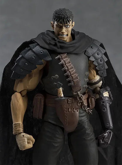 17cm Figurine BANDAI Berserk | Figurine de Guts en version Black Swordsman avec des pièces interchangeables. Modèle en PVC idéal pour les fans et les collectionneurs de Berserk