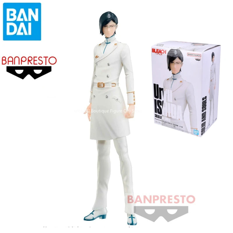 27cm Figurine Originale Bandai BANPRESTO BLEACH | Figurine de collection authentique représentant Ishida Uryu. Cette pièce officielle en PVC capture les détails et le charisme du personnage, parfait pour les amateurs et collectionneurs de la série