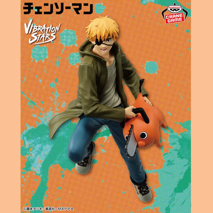 14-17cm Figurines originales Bandai Banpresto (édition Vibration Stars) Chainsaw Man | Figurines d'action en PVC de Denji et Power, modèles collectables inspirés de l'anime Chainsaw Man. Parfaites pour les fans et comme cadeau pour les collectionneurs