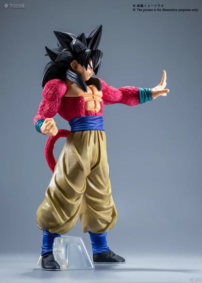 Figura Dragon Ball 27cm | Son Goku Super Saiyan 4 tamaño extra grande. Perfecto para coleccionistas y un gran regalo para los fans de Dragon Ball GT. 