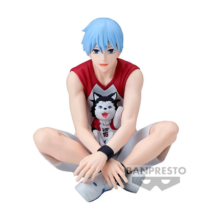 Figurines BANDAI BANPRESTO Kuroko's Basketball LAST GAME | Figurines d'anime de Kuroko, Kagami, Aomine, Akashi, Murasakibara, Kise et Midorima en position décontractée avec le chiot Kuro Junior. Idéal pour les fans et collectionneurs