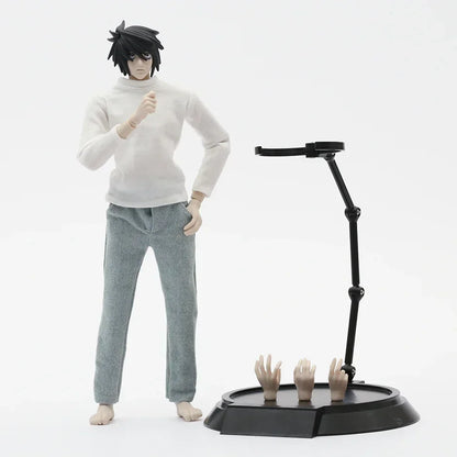 31cm Figurines Death Note | Figurines détaillées de L et Light Yagami en vêtements réalistes, idéale pour les collectionneurs et les fans de Death Note. Parfaite pour la décoration ou comme cadeau