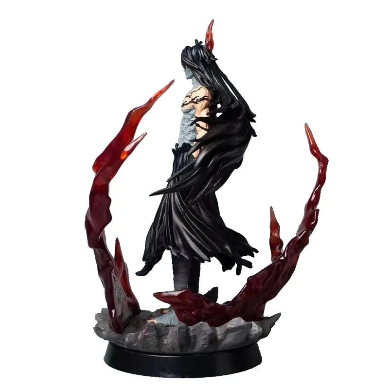 33-41cm Figurines BLEACH | Plongez dans l'univers de BLEACH avec ces figurines Collector impressionnantes représentant Ichigo Kurosaki dans ses transformations ultimes. Cette figurine détaillée capture l’intensité et la puissance du personnage