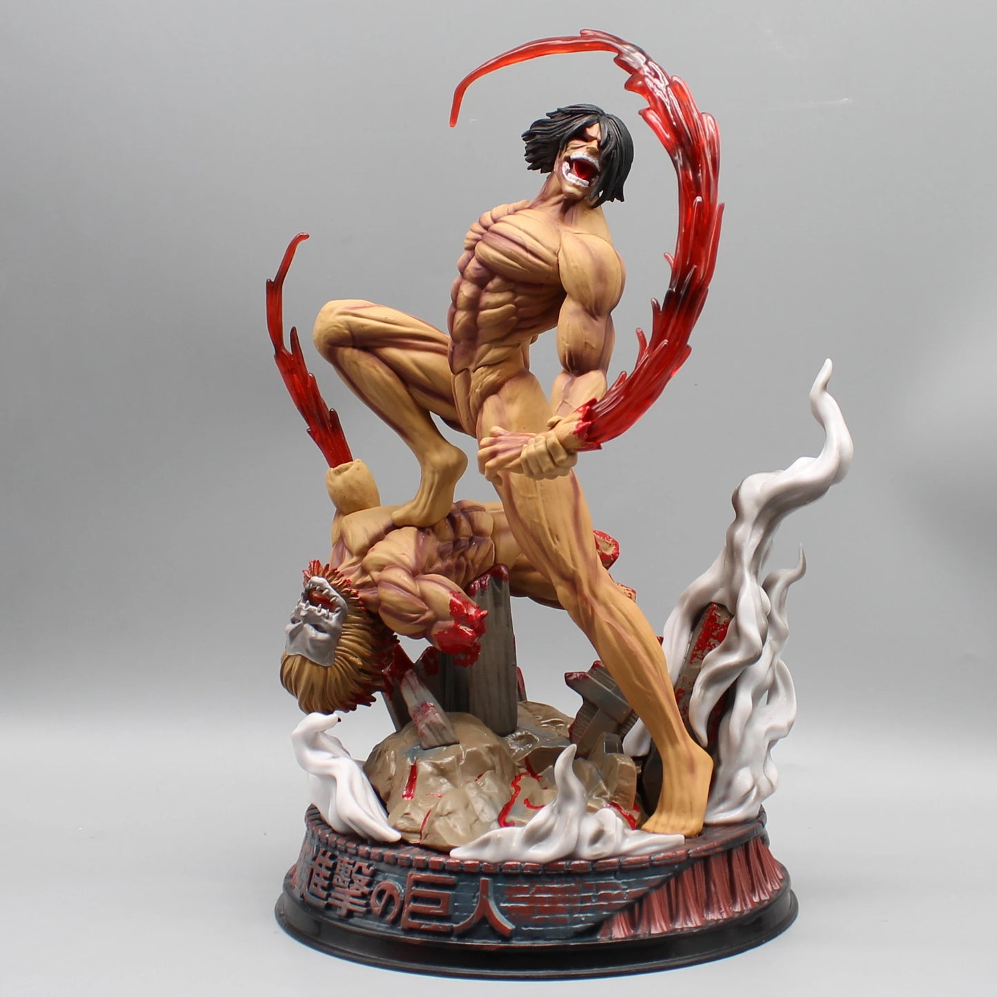 29cm Figurine Attack on Titan | Figurine d’action représentant le Titan Assaillant d’Eren Jager. Un modèle de collection idéal pour les fans, parfait en décoration ou comme cadeau pour les amateurs d'action et de figurines détaillées