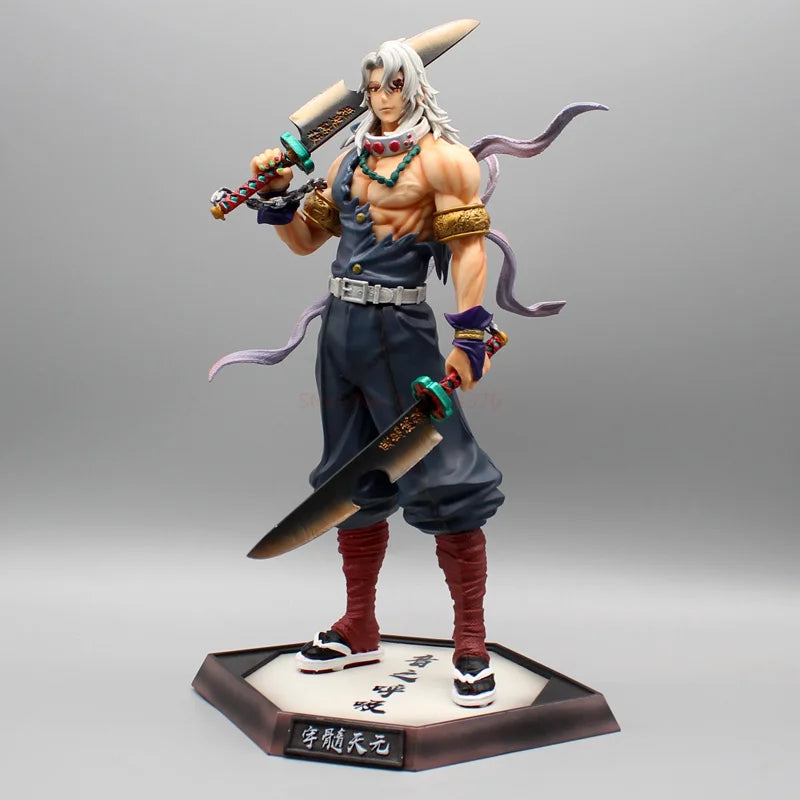 32cm Demon Slayer Figure | Action figure representing Uzui Tengen, the Pillar of Sound in Demon Slayer. Perfect for collections and as a desktop decoration, this detailed statue is a great birthday gift for anime fans. 