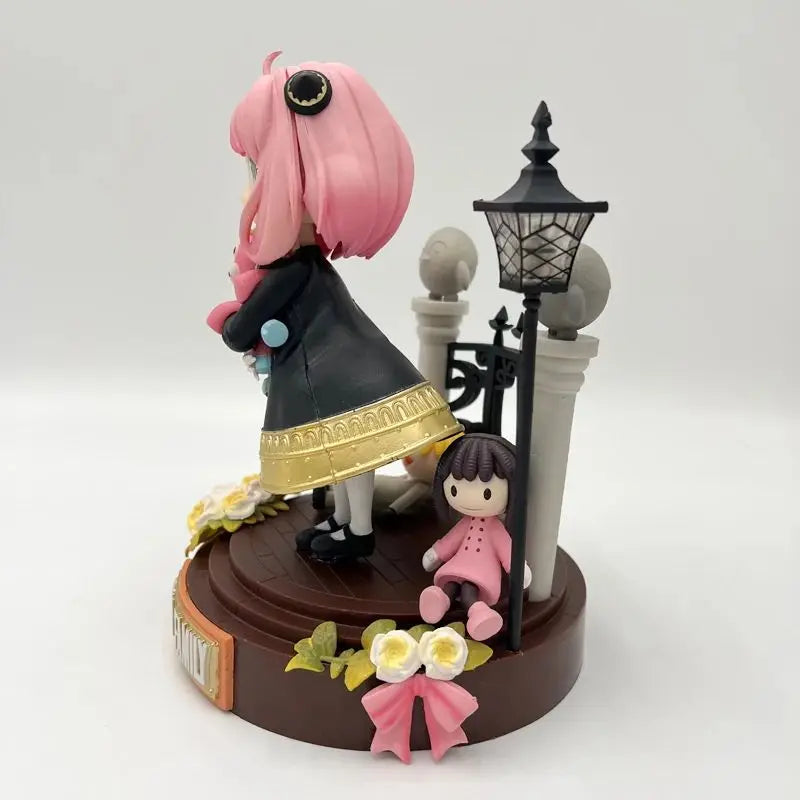 Figura ESPÍA×FAMILIAR de 20cm | Figura que representa a Anya Forger con 2 caras intercambiables, modelo coleccionable Kawaii para fans del anime 