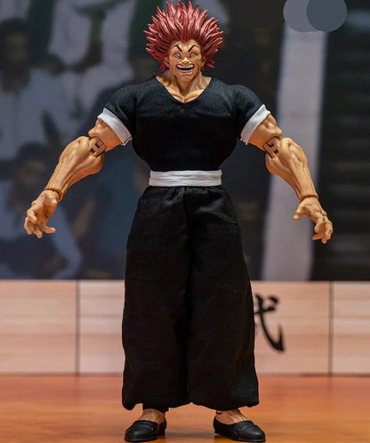 18cm Figurine BAKI | Figurine d'action articulée représentant Hanma Yujirō. Modèle de collection détaillé et parfait comme cadeau pour les fans de Baki