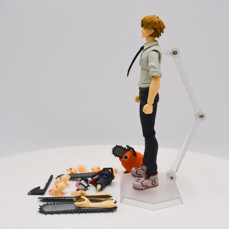 17cm Figurine Figma #586 Chainsaw Man | Figurine Denji avec Pochita, modèle articulé de haute qualité, comprenant accessoires et détails précis. Idéal pour les fans et collectionneurs. Parfait comme jouet, décoration ou cadeau