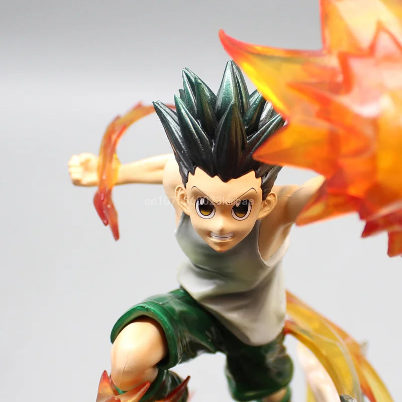 Figura Cazador x Cazador de 18 cm | Figura representativa de Killua Zoldyck y Gon Freecss, perfecta para coleccionistas y fans. Una gran opción como decoración o regalo de cumpleaños para los entusiastas del anime. 