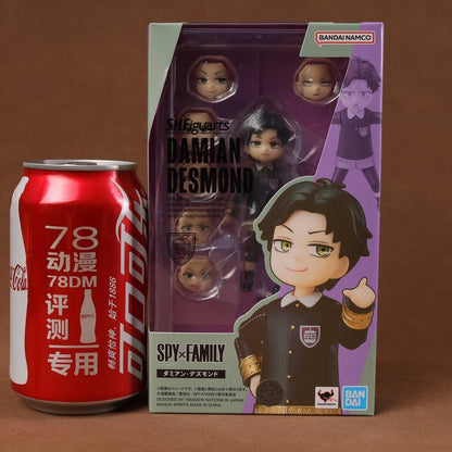 15cm Figurine Bandai SHF Spy x Family | Figurine d'action de Damian Desmond, parfaite pour les collectionneurs, les enfants et fans de l'anime