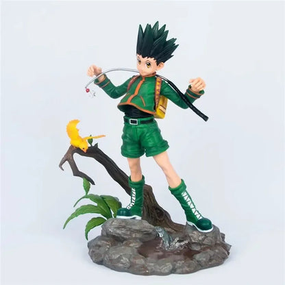 Figuras Hunter X Hunter de 28 cm | Gon Freecss y Killua Zoldyck. Estos modelos detallados son perfectos para los fanáticos del anime, un gran regalo o una pieza de colección. 