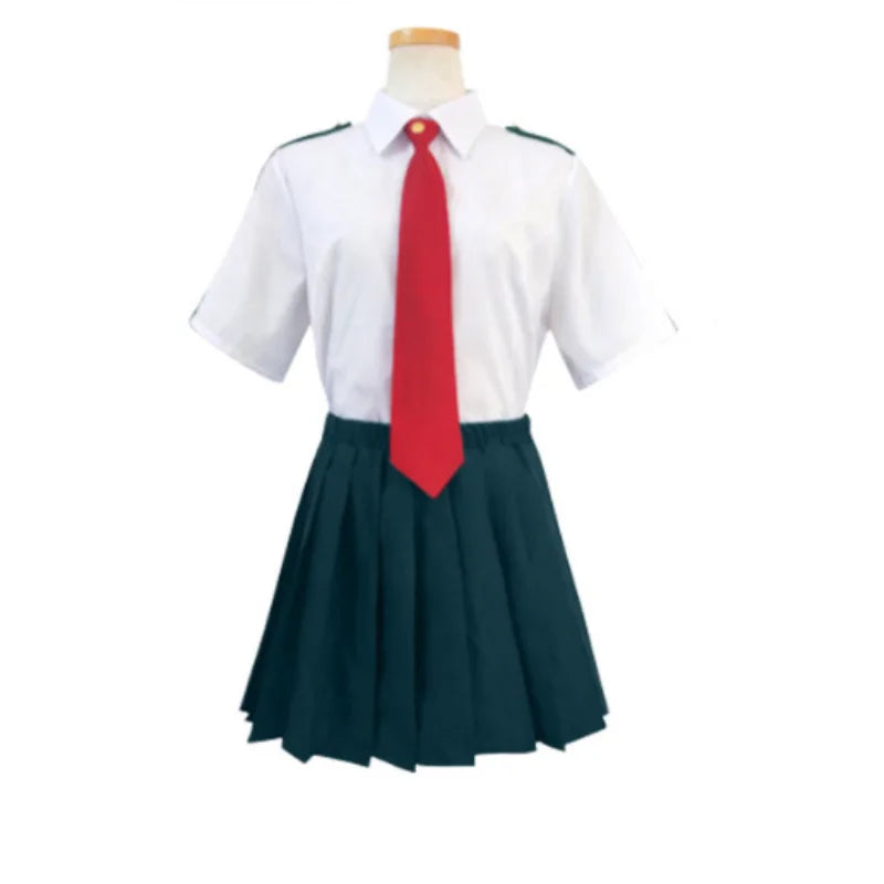 Cosplay complet UA Hero Academy de l'uniforme scolaire des héros de l'anime. Parfait pour les cosplay et les événements comme Halloween. Unisexe, idéal pour les fans de Boku No Hero Academia.