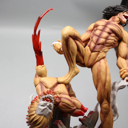 29cm Figurine Attack on Titan | Figurine d’action représentant le Titan Assaillant d’Eren Jager. Un modèle de collection idéal pour les fans, parfait en décoration ou comme cadeau pour les amateurs d'action et de figurines détaillées