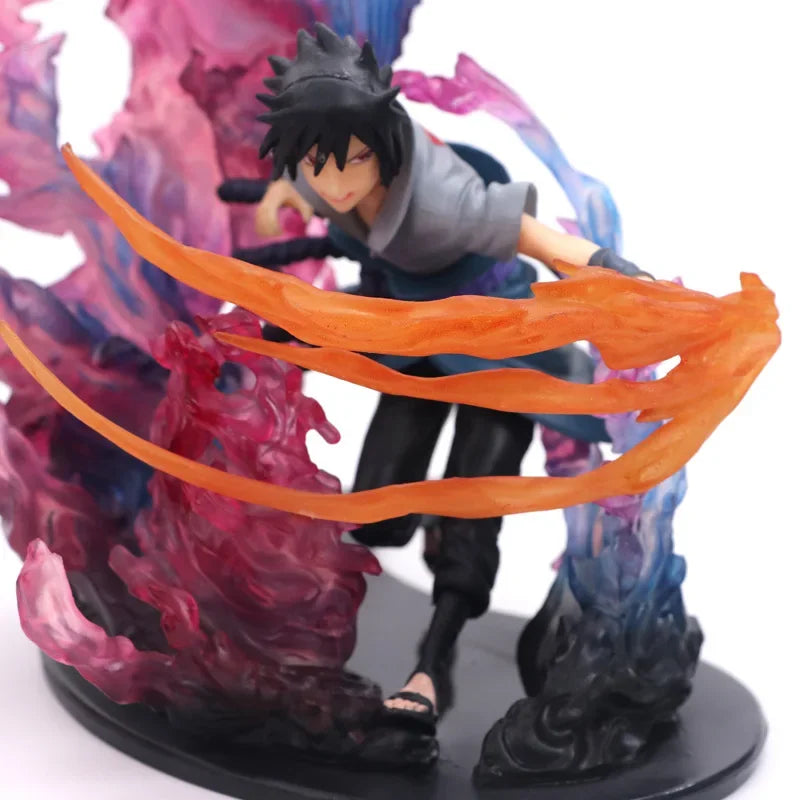 Figurine d'action en Duo Sasuke vs Itachi mode Susanô Modèle de collection, décoration d'intérieur unique, parfait comme cadeau pour les fans d'anime