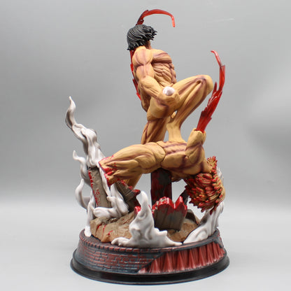 29cm Figurine Attack on Titan | Figurine d’action représentant le Titan Assaillant d’Eren Jager. Un modèle de collection idéal pour les fans, parfait en décoration ou comme cadeau pour les amateurs d'action et de figurines détaillées