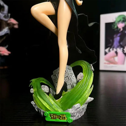 22cm Figurine One Punch Man | Figurine en PVC de Tatsumaki, alias Tornade Tragique, de One Punch Man. Un modèle de collection idéal pour les fans d'anime et un cadeau parfait pour les enfants