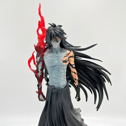 33-41cm Figurines BLEACH | Plongez dans l'univers de BLEACH avec ces figurines Collector impressionnantes représentant Ichigo Kurosaki dans ses transformations ultimes. Cette figurine détaillée capture l’intensité et la puissance du personnage