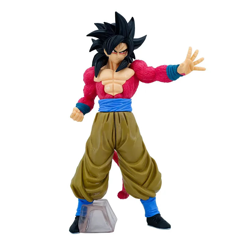 Figura Dragon Ball 27cm | Son Goku Super Saiyan 4 tamaño extra grande. Perfecto para coleccionistas y un gran regalo para los fans de Dragon Ball GT. 