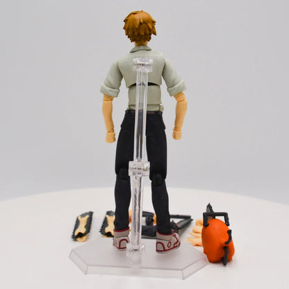 17cm Figurine Figma #586 Chainsaw Man | Figurine Denji avec Pochita, modèle articulé de haute qualité, comprenant accessoires et détails précis. Idéal pour les fans et collectionneurs. Parfait comme jouet, décoration ou cadeau