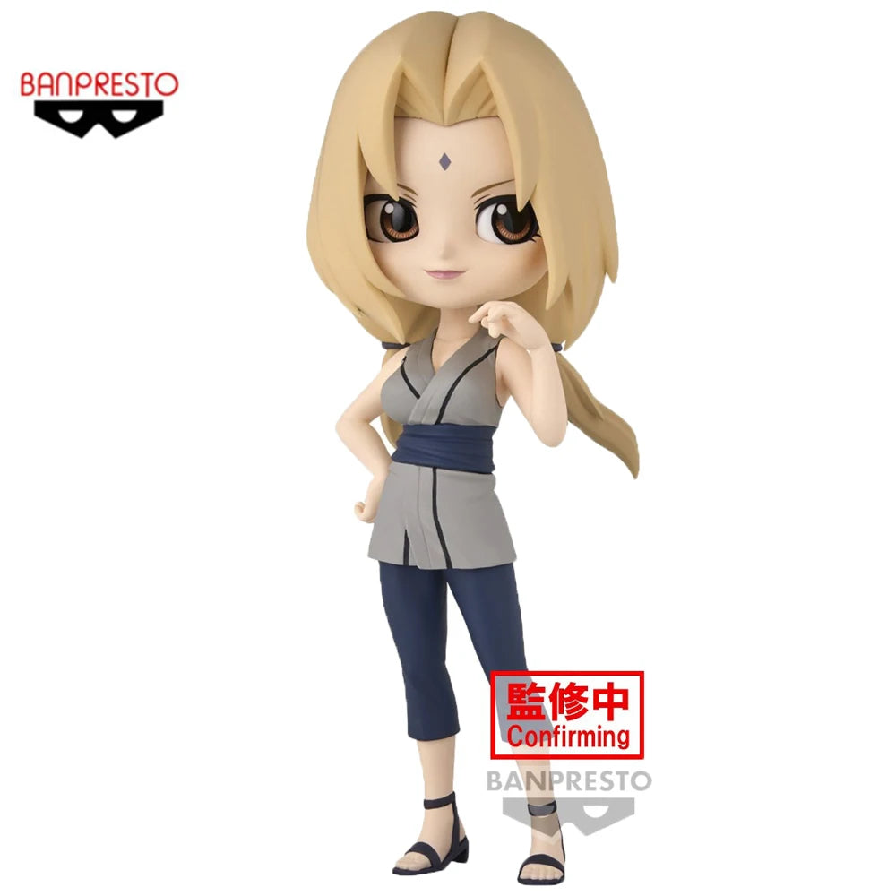 14cm Figurine Originale Bndai Banpresto Q Posket | Modèle en PVC de Tsunade. Parfait comme décoration de bureau ou cadeau pour les fans d'anime et les enfants